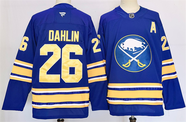 Men's Buffalo Sabres #26 Rasmus Dahlin Blue 2024-25 Stitched Jersey